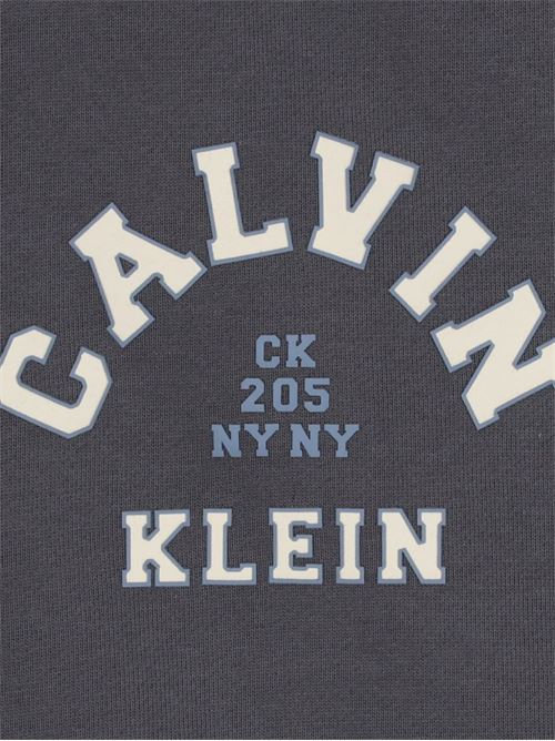 Felpa bambino Calvin Klein grigia Calvin Klein Kids | IB0IB02619PTW